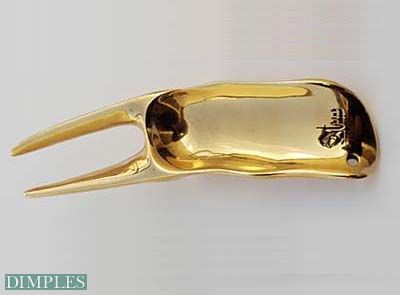Pitchgabel de Luxe aus massiver Bronze mit Namensgravur