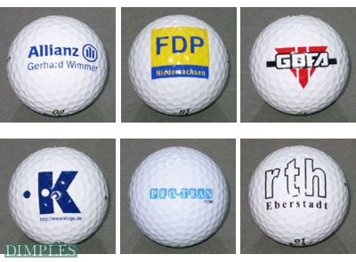 Golfb�lle bedruckt mit Ihrem Logo
