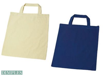Baumwolltasche mit zwei kurzen Henkeln