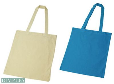 Baumwolltasche mit zwei langen Henkeln