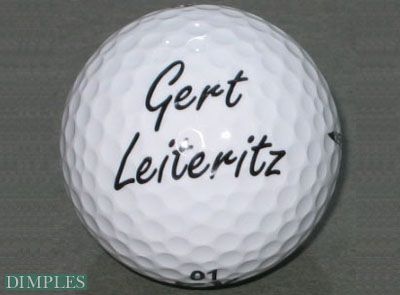 Logo Golfb�lle mit Text / Namen in Kleinauflage