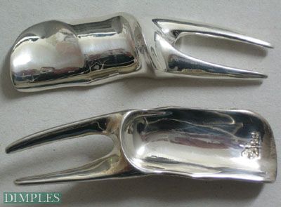 Pitchgabel de Luxe aus 925er Silber