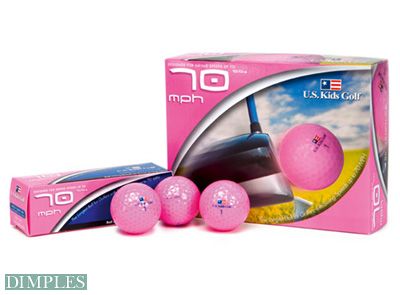 U.S.Kids - 70mph Golfball pink (3er-Sleeve)