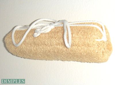 Luffa - R�cken Bade- und Massageschwamm mit Kordel
